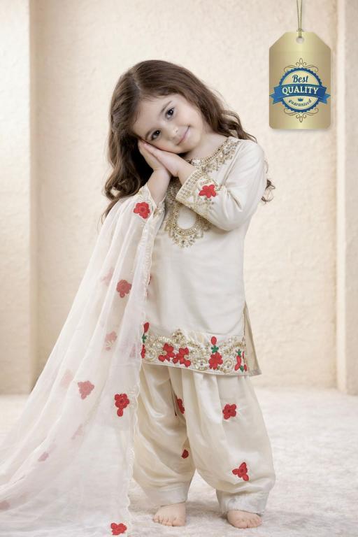 Premium Quality Ready To Wear OC 245 Crep White Bulk kids wear suppliers in Mumbai